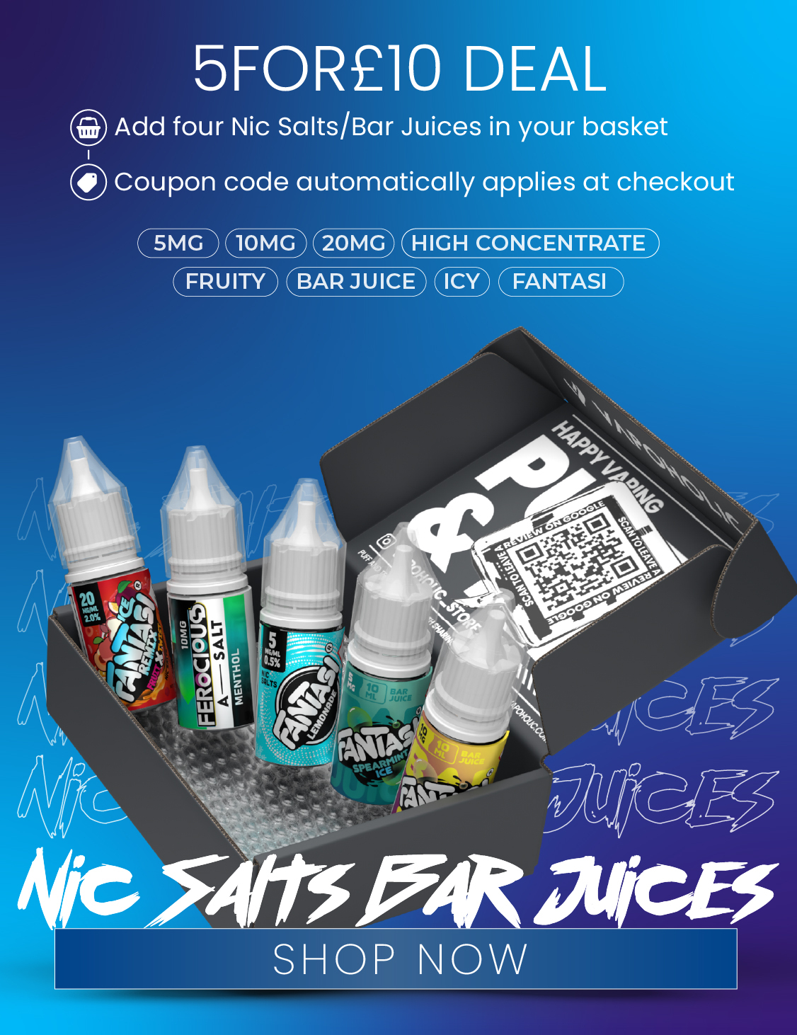 5 For &pound;10 Deal