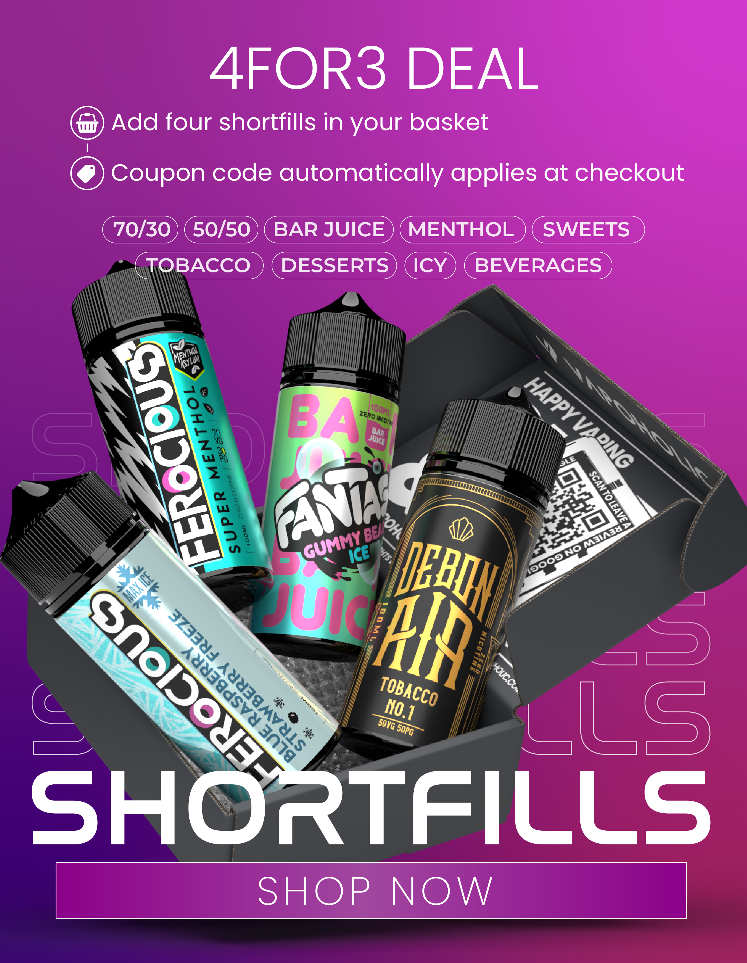 Shortfill E-Liquid Promo