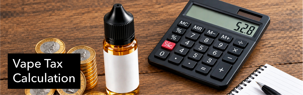 how is the tax on vape liquid calculate