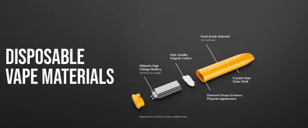 how to dispose of disposable vapes -- materials diagram