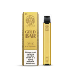 Blue Raspberry gold bar disposable vape