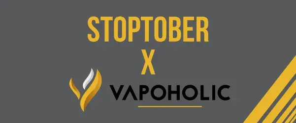 stoptober with vapoholic graphic
