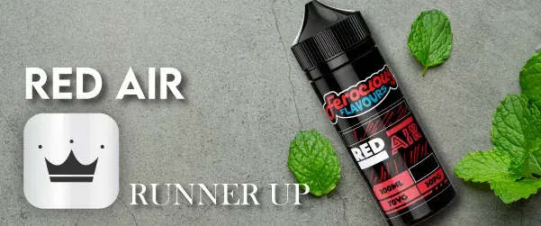 best menthol e liquid graphic - red air