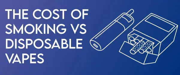 the cost of smoking vs disposable vapes graphic