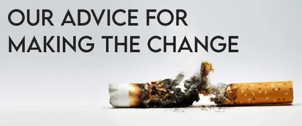 our advice for making to change to vaping graphic