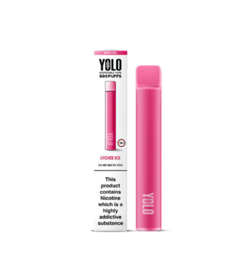 Yolo lychee ice disposable vape device