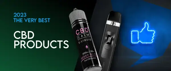 best cbd & vape products header image saying cbd products