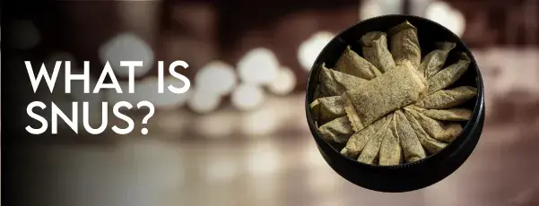 What is snus image showing snus pouches in a pot