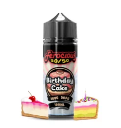 image showing birthday cake 50/50 ferocious eliquid