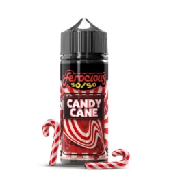 image showing botlle of ferocious candy cane flavour e liquid vape juice