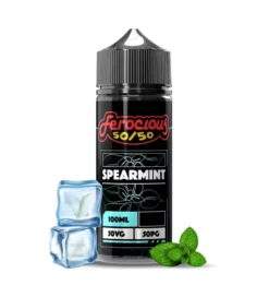 Image showing bottle of spearmint elquid in 50 50 ratio