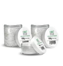 Image showing 3 tubs of cbd powder that equals 250grams