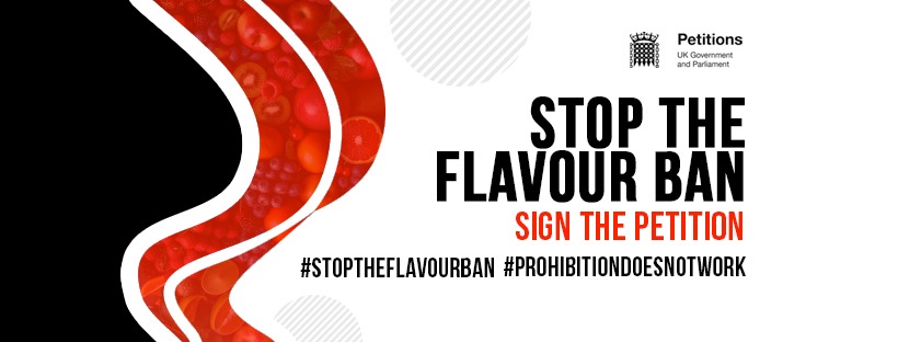 stop the flavour ban sign the petition graphic