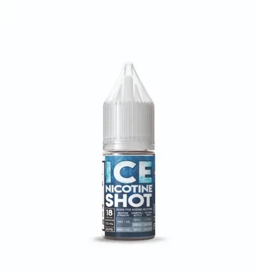 Image showing 10ml ice nic shot salt nicotine with ice kick