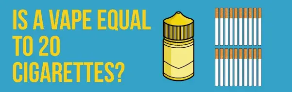 Is a Vape Equal to 20 Cigarettes? misconception header