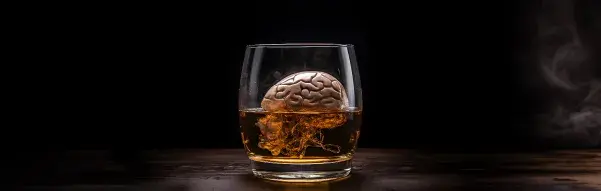 The Health Factors image of brain drowning in alcohol