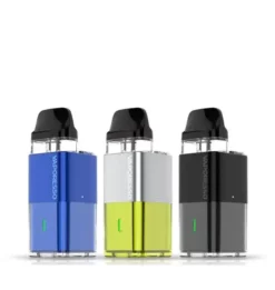 Image sowing 3 different colour vvariations of the vaporesso xros cube vape pod device kit