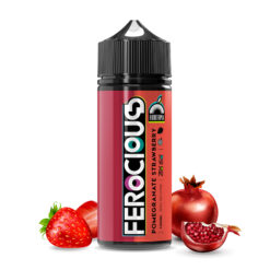 Image showing pomegranate strawberry eliquid vape juice 100ml bottle